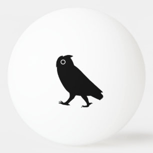 Balle De Ping Pong Silhouettes de hibou marchant