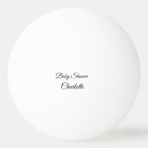 Balle De Ping Pong SIMPLE MINIMAL.CUTIE AJOUTER NOM BÉBÉ Baby shower