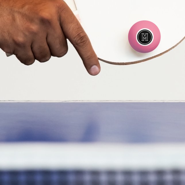 BALLE DE PING PONG SIMPLE MONOGRAMME INTITAL (Paddle)