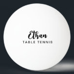 Balle De Ping Pong Simple Table Tennis Script Nom Ping-Pong Ball<br><div class="desc">Créez votre propre balle de ping-pong personnalisée...  un design simple...  nom dans un style de police script avec quelques mots</div>