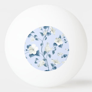 Balle De Ping Pong Siringa, fleurs d'hibiscus, motif en tissu.