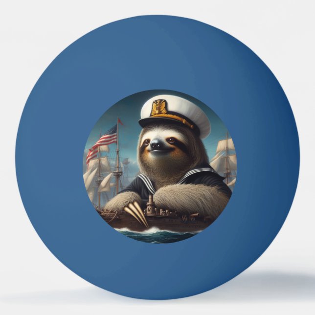 Balle De Ping Pong Sloth Sailor (Devant)