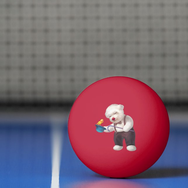 Balle De Ping Pong Smile Pup: Magical Circus Magician Bichon (Filet)