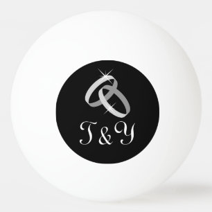 Balle De Ping Pong Sonneries de fiançailles enchevêtrées ballons d