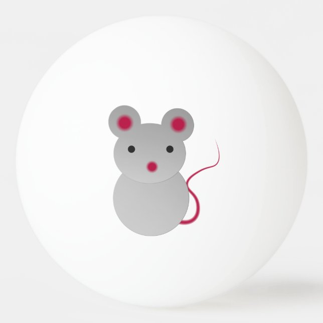 Balle De Ping Pong Souris bébé mignonne (Devant)