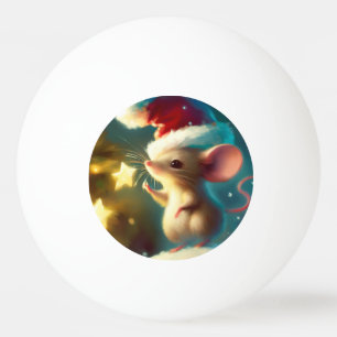 Balle De Ping Pong Souris de Noël (1)
