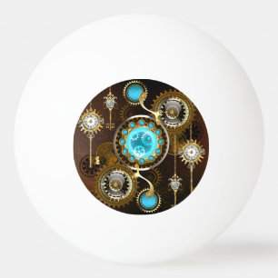 Balle De Ping Pong Steampunk Rusty Background