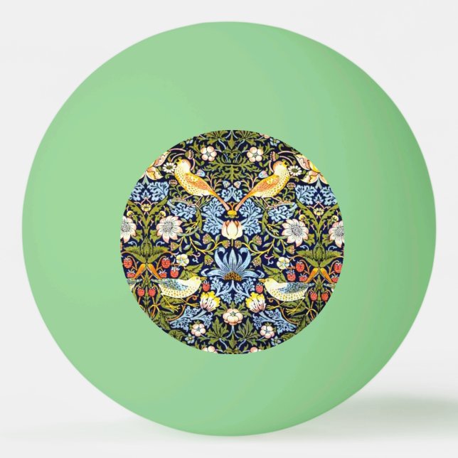 Balle De Ping Pong Strawberry Thief, célèbre motif, (Devant)