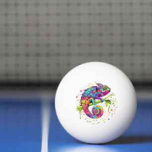 Balle De Ping Pong Style d'aquarelle des teintures Chameleon