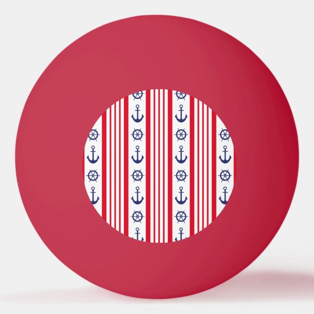 Balle De Ping Pong Style marine (Devant)