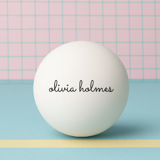 Balle De Ping Pong Stylish monogram | Minimaliste moderne