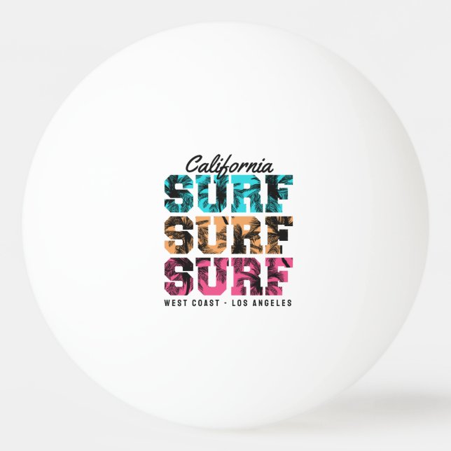 Balle De Ping Pong Surf Dreams : California Sunset Edition (Devant)