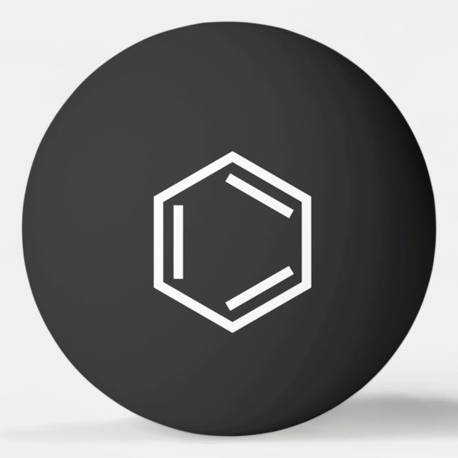 BALLE DE PING PONG SYMBOLE BENZENE BORD PING PONG BALL (Devant)