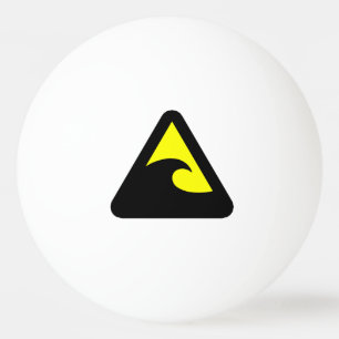 Balle De Ping Pong Symbole de danger du tsunami