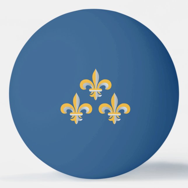 Balle De Ping Pong Symbole de Fleur de Lis (Devant)