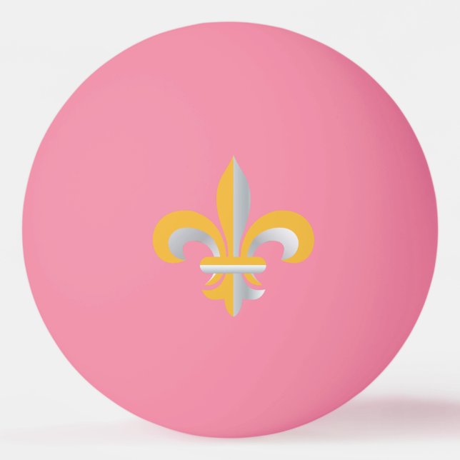 Balle De Ping Pong Symbole de Fleur de Lis (Devant)