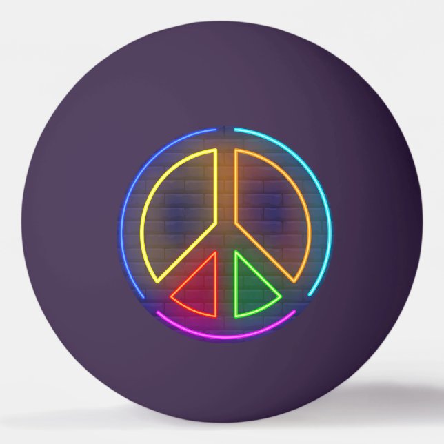 Balle De Ping Pong Symbole de la paix (Devant)