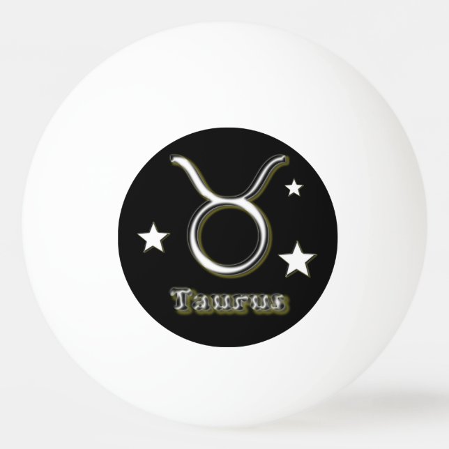 Balle De Ping Pong Symbole de Taurus (Devant)