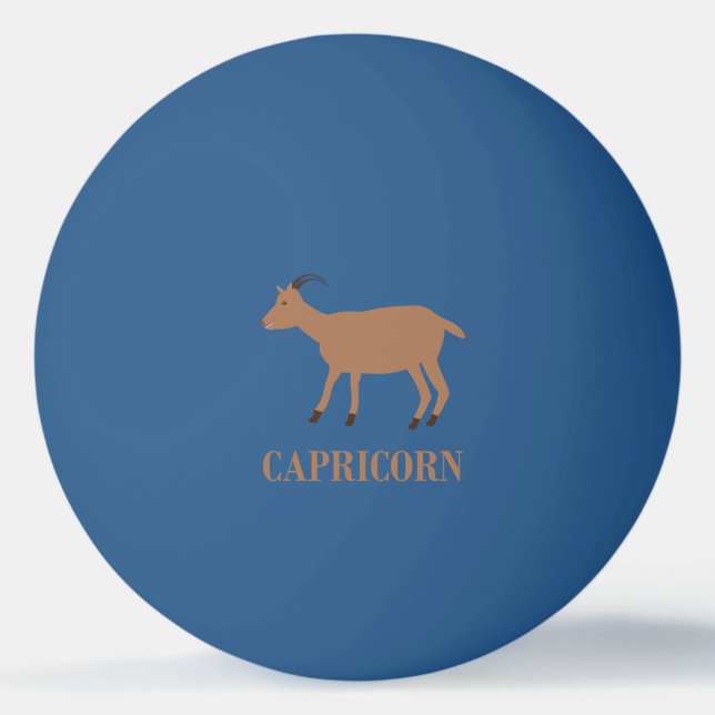 Balle De Ping Pong Symbole étoile Capricorne Chèvre (Devant)