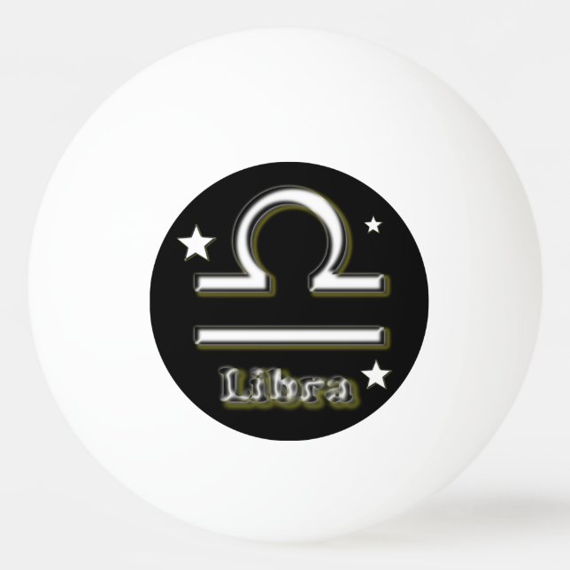 Balle De Ping Pong Symbole Libra (Devant)