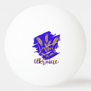 Balle De Ping Pong symbole national ukrainien tryzub fait d'épi de bl
