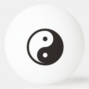 Balle De Ping Pong Symbole Yin Yang - tatouage solide