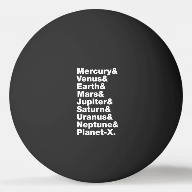 Balle De Ping Pong Système solaire (Devant)