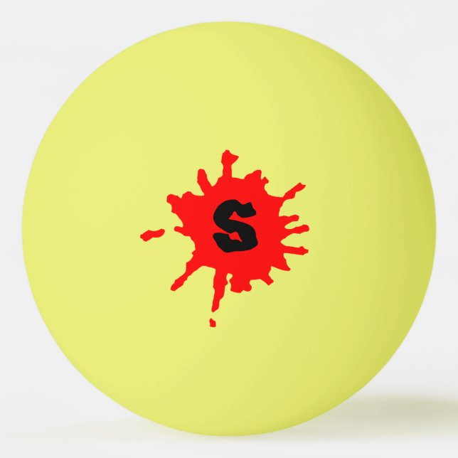 Balle De Ping Pong Tache de peinture (Devant)