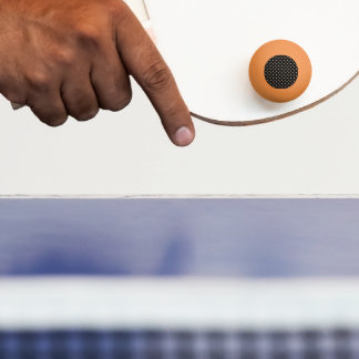 Balle De Ping Pong Taches de pêche abricot sur fond noir
