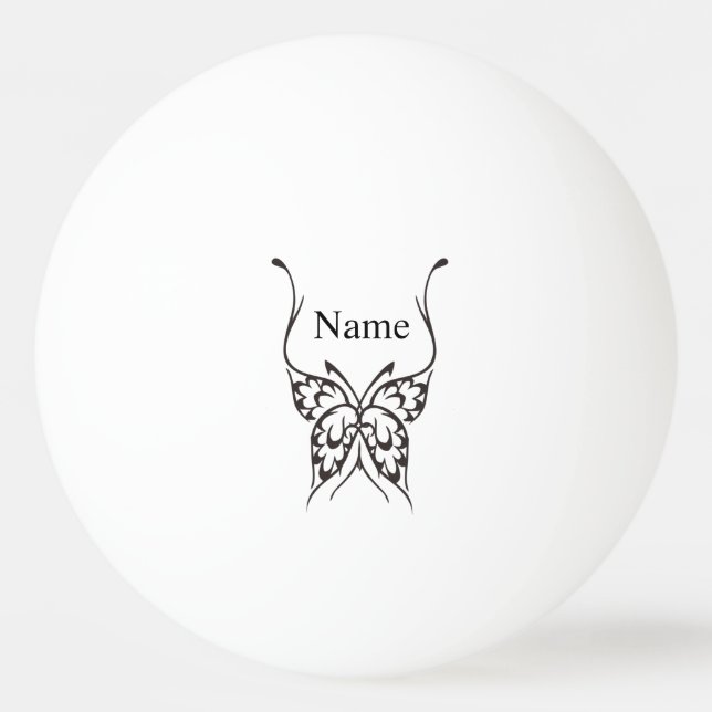 Balle De Ping Pong Tatouage papillon stylisé Thunder_Cove (Devant)