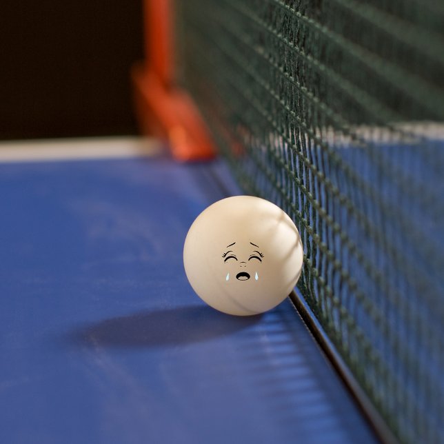 Balle De Ping Pong Tearful Funky Pleurant Face Ping Pong Ball (Créateur téléchargé)