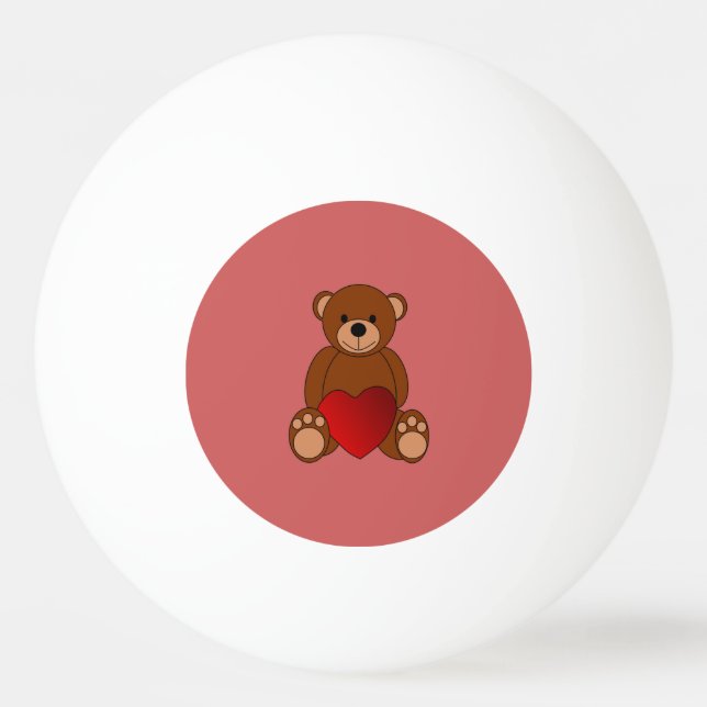 Balle De Ping Pong Teddy Love (Dos)