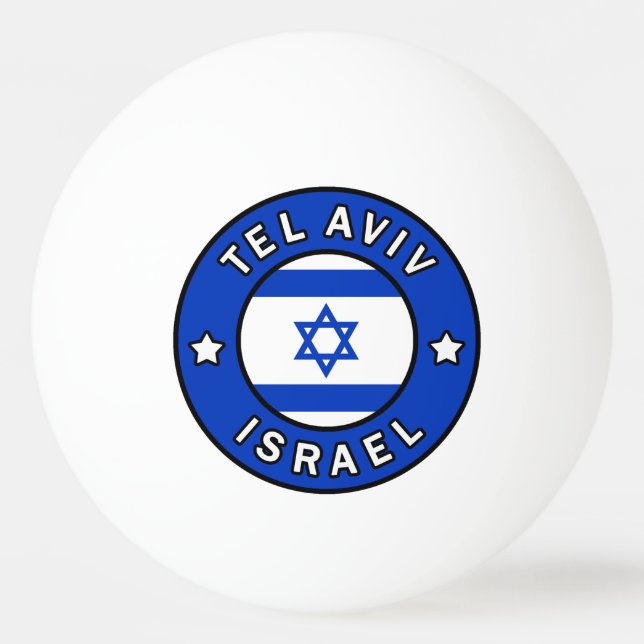 Balle De Ping Pong Tel Aviv Israël (Devant)