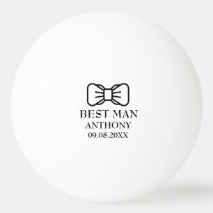 Balle De Ping Pong Témoignage de mariage noir moderne pour enterremen