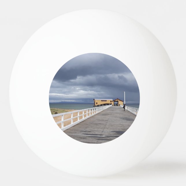 Balle De Ping Pong Tempête sur la jetée de Queenscliff (Devant)