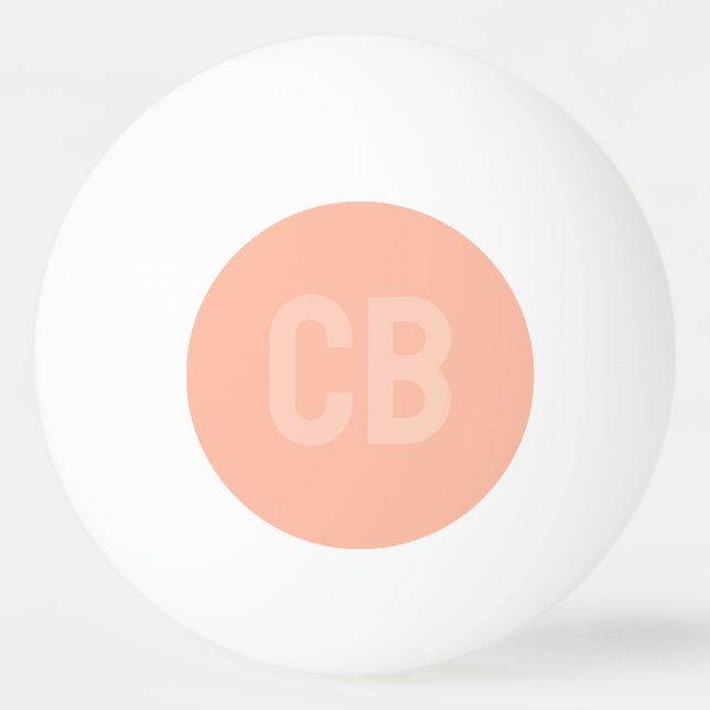 Balle De Ping Pong Tendance Peach Monogram Ping Pong Ball (Devant)