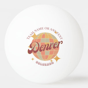 Balle De Ping Pong tennis de table Denver City Colorado USA