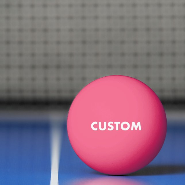 Balle De Ping Pong Tennis de table personnalisé PINK (Filet)