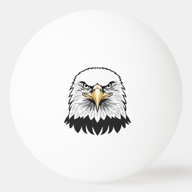 Balle De Ping Pong Tête d'aigle royal (Devant)
