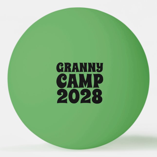 Balle De Ping Pong Texte du camp de Granny (Devant)