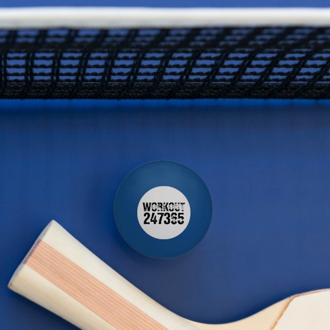 Balle De Ping Pong Texte usé et rayé Workout 247365 noir (Tableau)