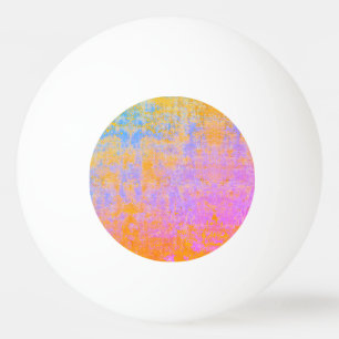 Balle De Ping Pong texture peinte dans des couleurs de coucher de sol