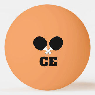 Balle De Ping Pong Thème Tennis de Table Ping Pong Monogramme Nom Pin
