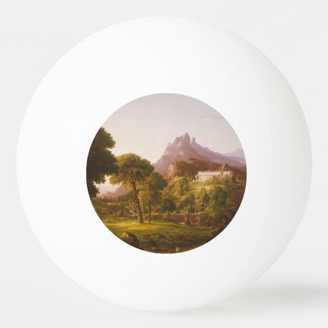 Balle De Ping Pong Thomas Cole Dream d'Arcadia (Devant)