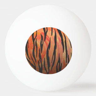 Balle De Ping Pong Tiger chaud orange et noir