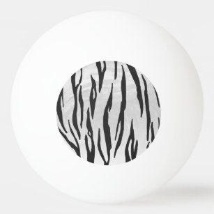 Balle De Ping Pong Tiger noir et blanc