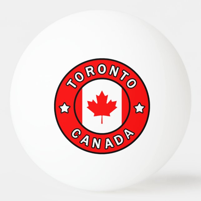 Balle De Ping Pong Toronto Canada (Devant)