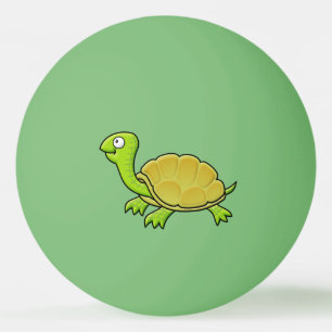 Balle De Ping Pong Tortue caricaturale