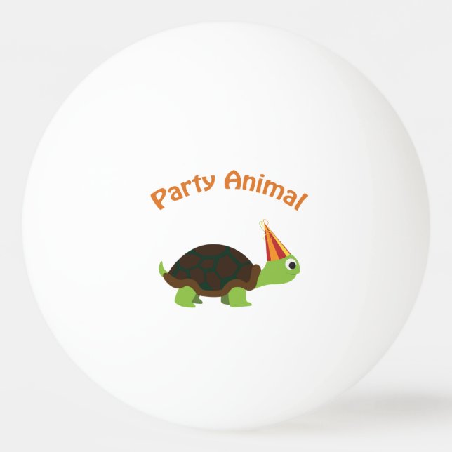 Balle De Ping Pong Tortue des animaux (Devant)
