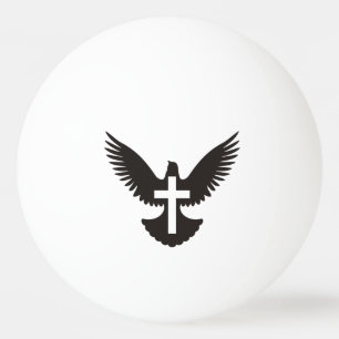 Balle De Ping Pong Tourterelle avec croix de pong
